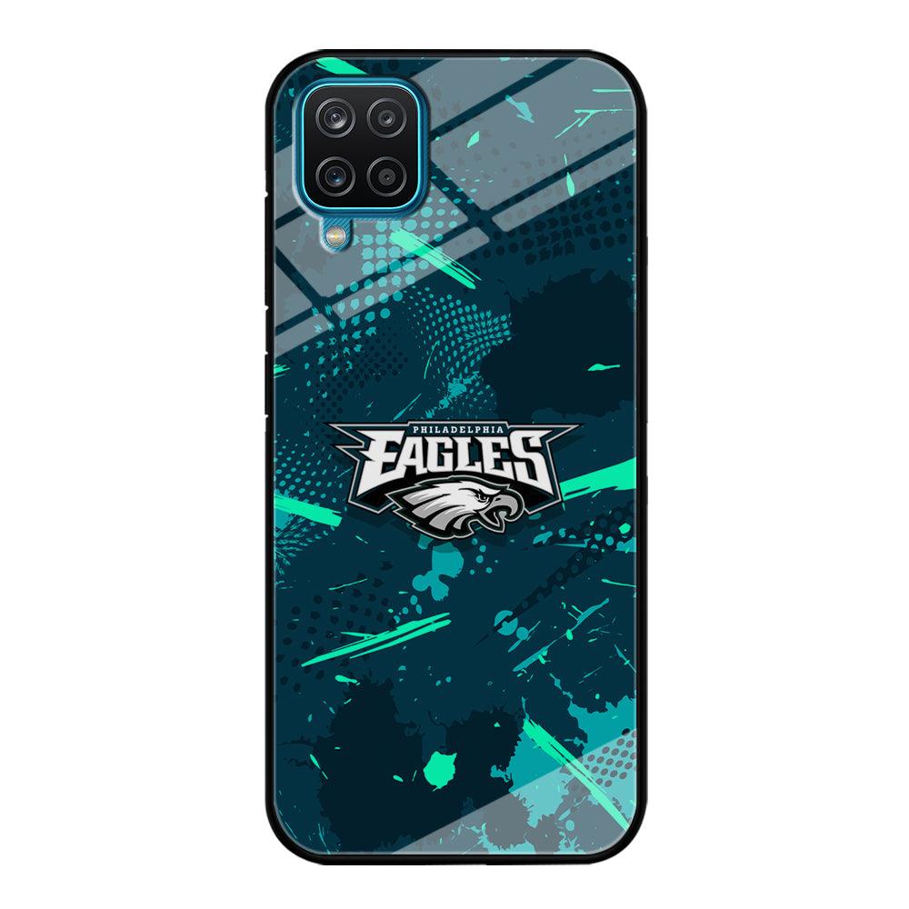 Philadelphia Eagles Abstract Bold Green Samsung Galaxy A12 Case-Oxvistore