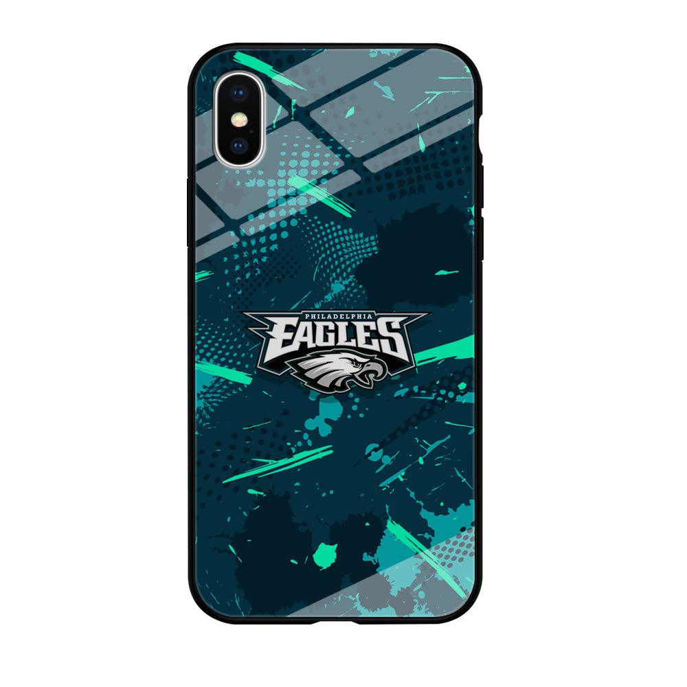 Philadelphia Eagles Abstract Bold Green iPhone Xs Max Case-Oxvistore