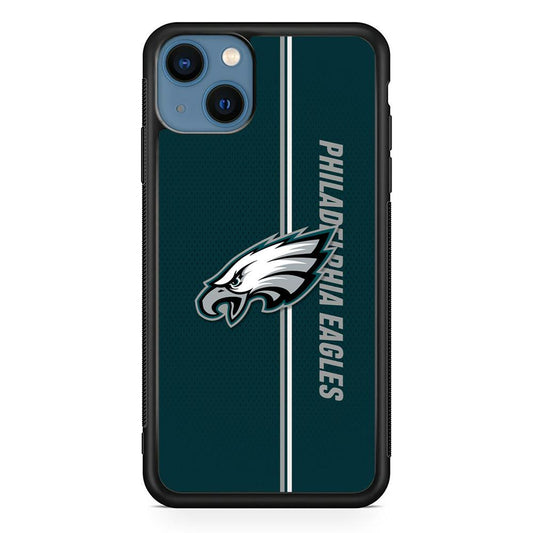 Philadelphia Eagles Stare of Faith iPhone 15 Case-Rubber Black (2D Case)-Oxvistore