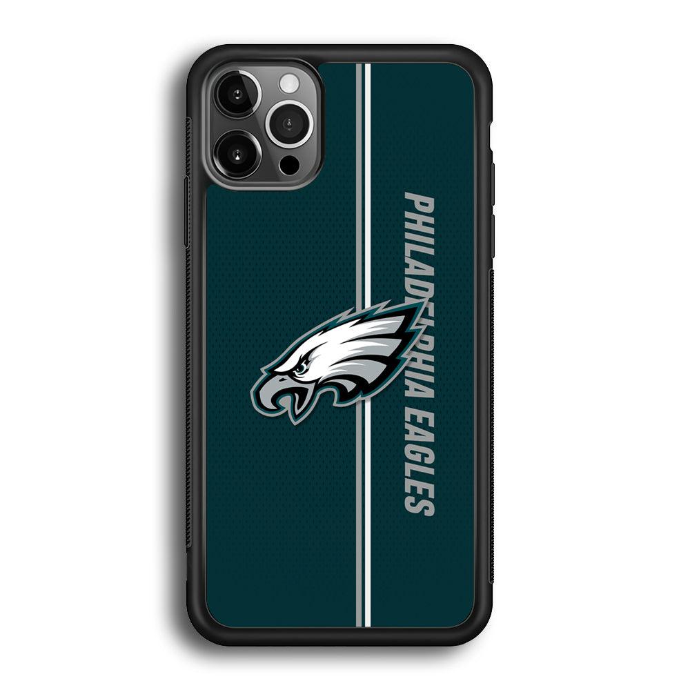 Philadelphia Eagles Stare of Faith iPhone 12 Pro Max Case-Rubber Black (2D Case)-Oxvistore