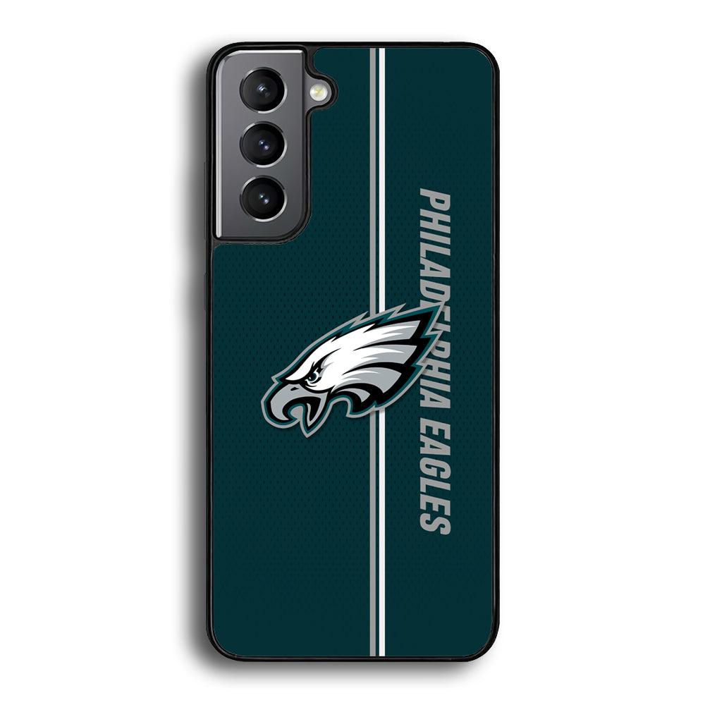Philadelphia Eagles Stare of Faith Samsung Galaxy S23 Plus Case-Rubber Black (2D Case)-Oxvistore