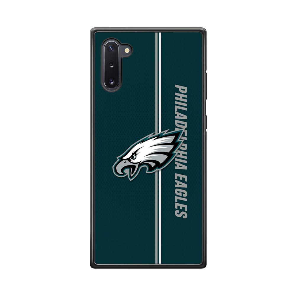 Philadelphia Eagles Stare of Faith Samsung Galaxy Note 10 Case-Rubber Black (2D Case)-Oxvistore
