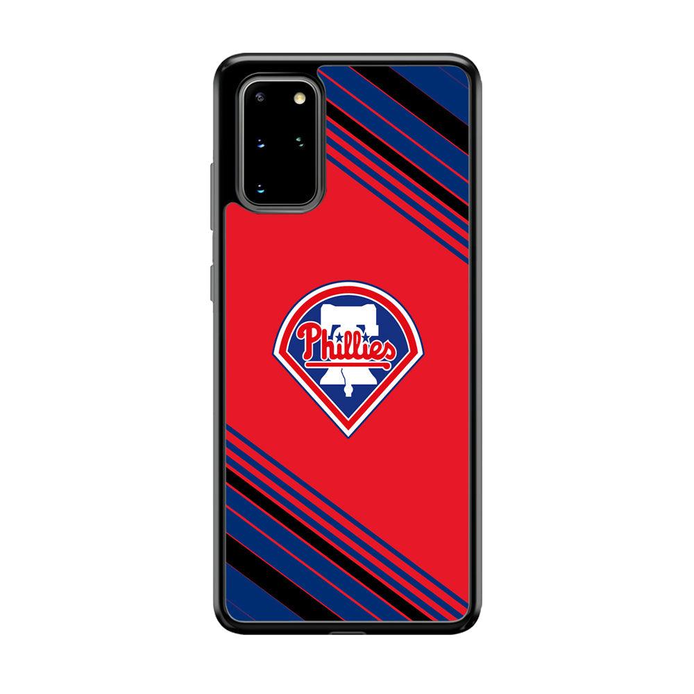 Philadelphia Phillies Increase The Beat Samsung Galaxy S20 Plus Case-Rubber Black (2D Case)-Oxvistore