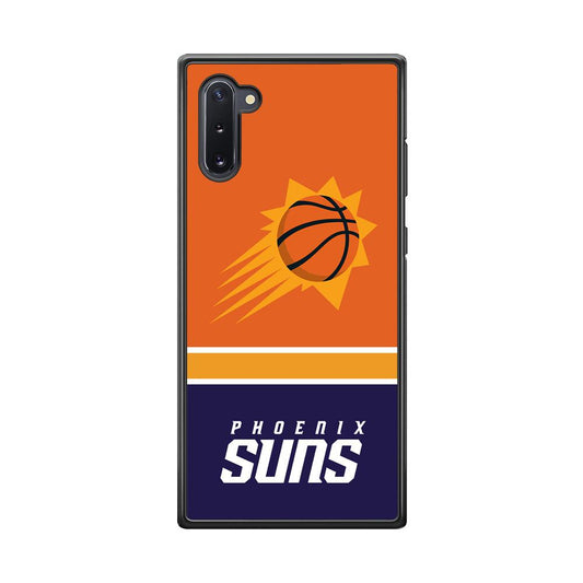 Phoenix Suns Rise of Eternal Light Samsung Galaxy Note 10 Case-Rubber Black (2D Case)-Oxvistore