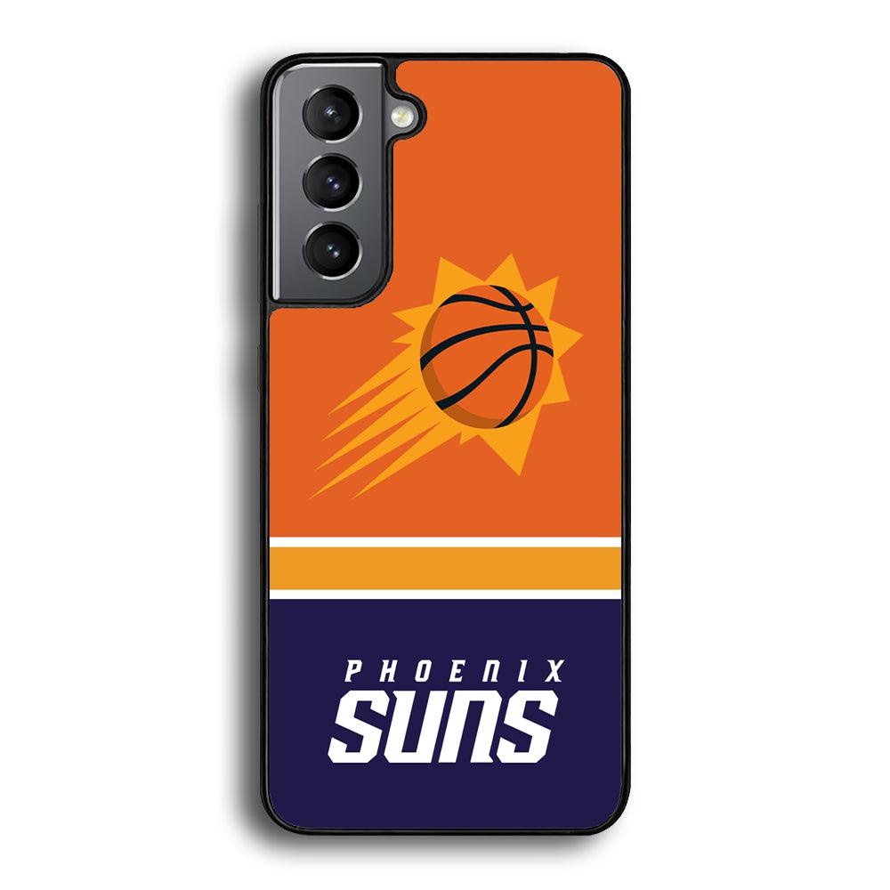 Phoenix Suns Rise of Eternal Light Samsung Galaxy S23 Case-Rubber Black (2D Case)-Oxvistore