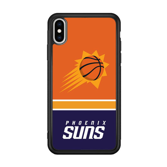 Phoenix Suns Rise of Eternal Light iPhone X Case-Rubber Black (2D Case)-Oxvistore