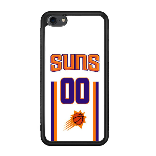 Phoenix Suns White Zero Jersey iPod Touch 6 Case-Rubber Black (2D Case)-Oxvistore