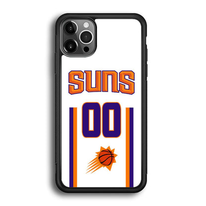 Phoenix Suns White Zero Jersey iPhone 12 Pro Case-Oxvistore