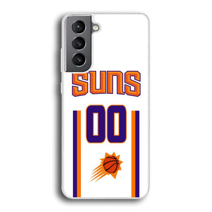 Phoenix Suns White Zero Jersey Samsung Galaxy S21 Case-Oxvistore