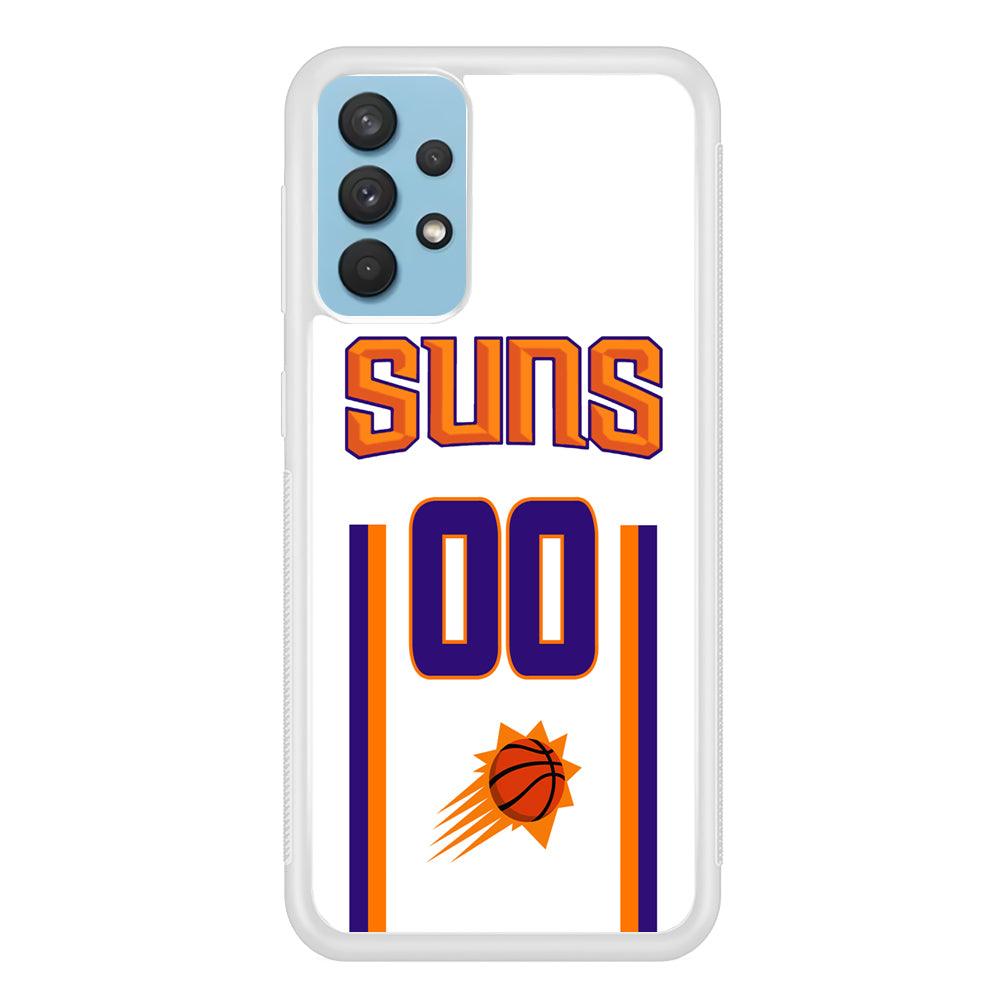 Phoenix Suns White Zero Jersey Samsung Galaxy A32 Case-Oxvistore