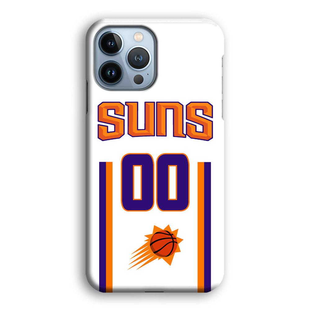 Phoenix Suns White Zero Jersey iPhone 15 Pro Max Case-Oxvistore