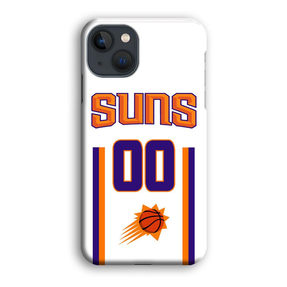 Phoenix Suns White Zero Jersey iPhone 15 Plus Case-Oxvistore