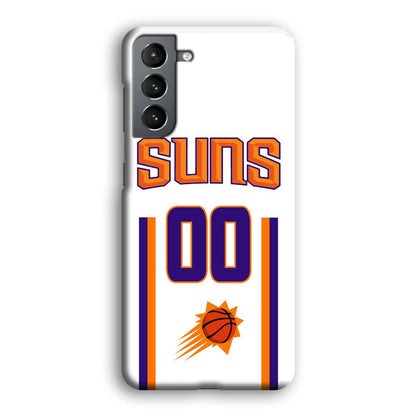 Phoenix Suns White Zero Jersey Samsung Galaxy S21 Plus Case-Oxvistore