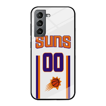 Phoenix Suns White Zero Jersey Samsung Galaxy S21 Plus Case-Oxvistore