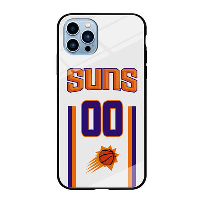 Phoenix Suns White Zero Jersey iPhone 12 Pro Case-Oxvistore