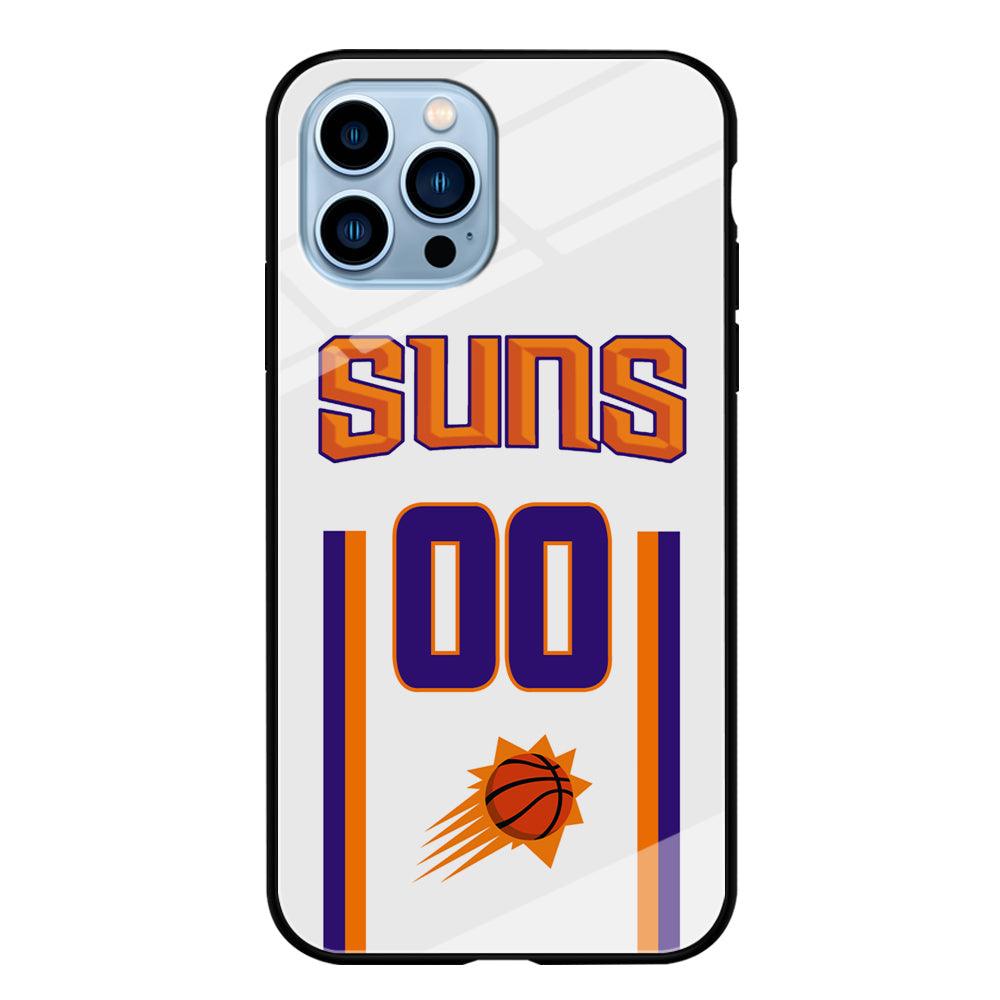 Phoenix Suns White Zero Jersey iPhone 15 Pro Max Case-Oxvistore