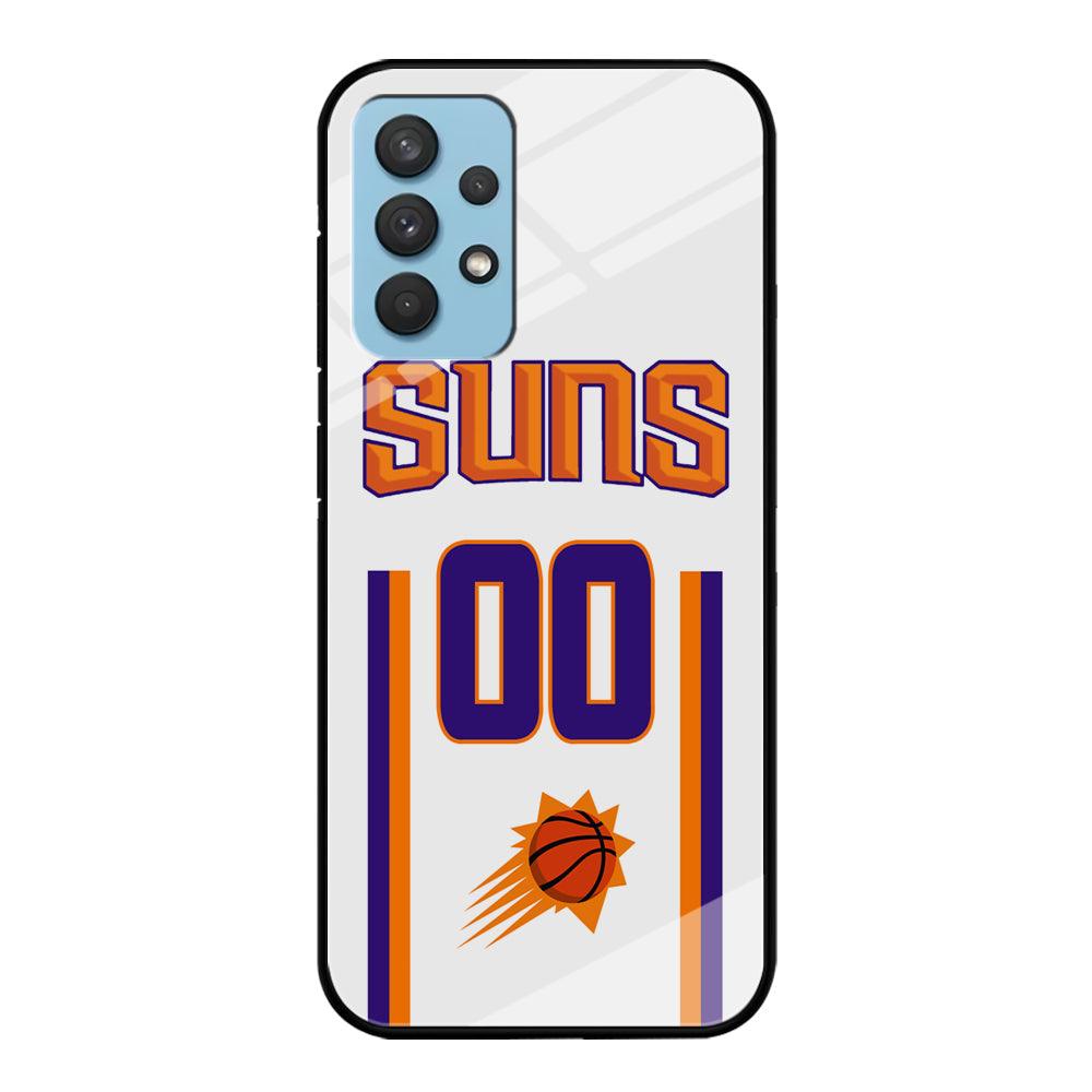 Phoenix Suns White Zero Jersey Samsung Galaxy A32 Case-Oxvistore