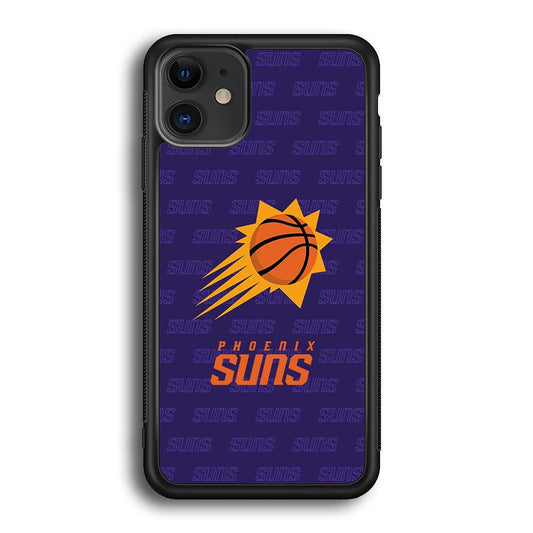 Phoenix Suns a Lot of Passion iPhone 11 Case-Rubber Black (2D Case)-Oxvistore