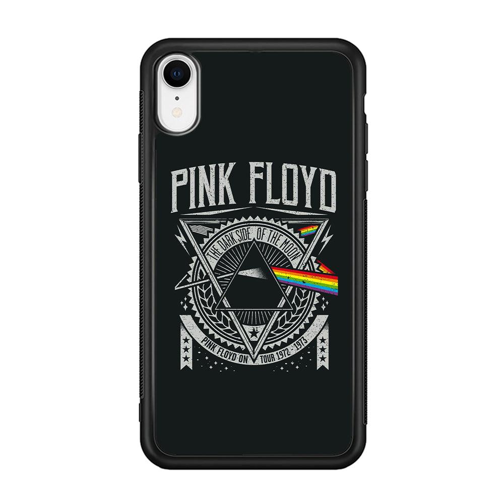 Pink Floyd The Dark Side of The Moon iPhone XR Case-Rubber Black (2D Case)-Oxvistore