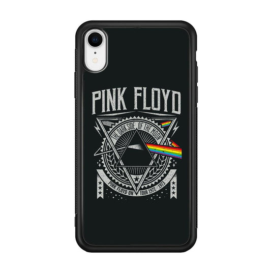 Pink Floyd The Dark Side of The Moon iPhone XR Case-Rubber Black (2D Case)-Oxvistore