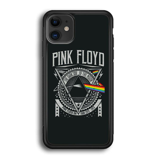 Pink Floyd The Dark Side of The Moon iPhone 11 Case-Rubber Black (2D Case)-Oxvistore