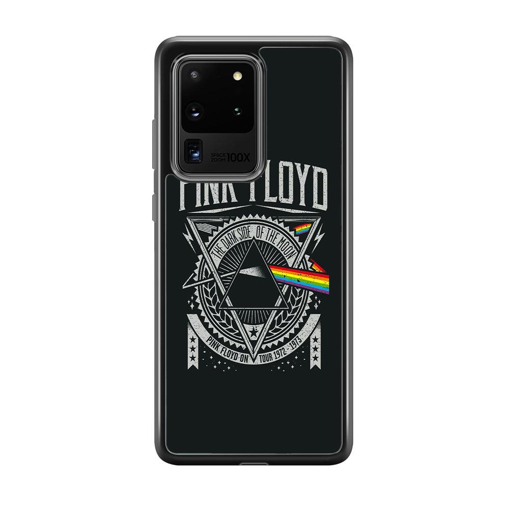Pink Floyd The Dark Side of The Moon Samsung Galaxy S20 Ultra Case-Rubber Black (2D Case)-Oxvistore