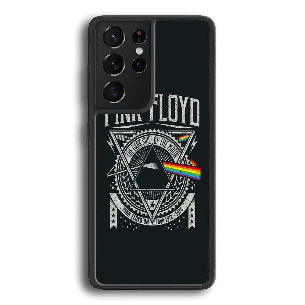 Pink Floyd The Dark Side of The Moon Samsung Galaxy S24 Ultra Case-Rubber Black (2D Case)-Oxvistore