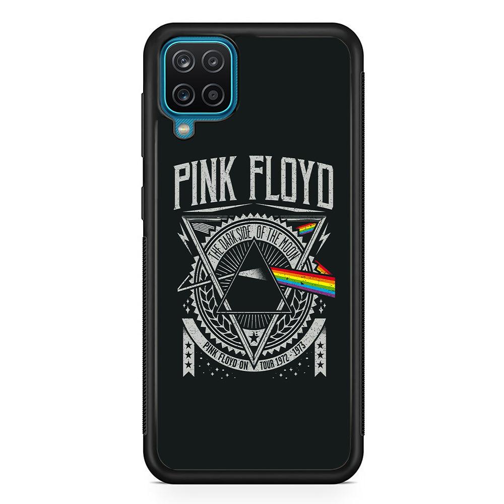 Pink Floyd The Dark Side of The Moon Samsung Galaxy A12 Case-Rubber Black (2D Case)-Oxvistore