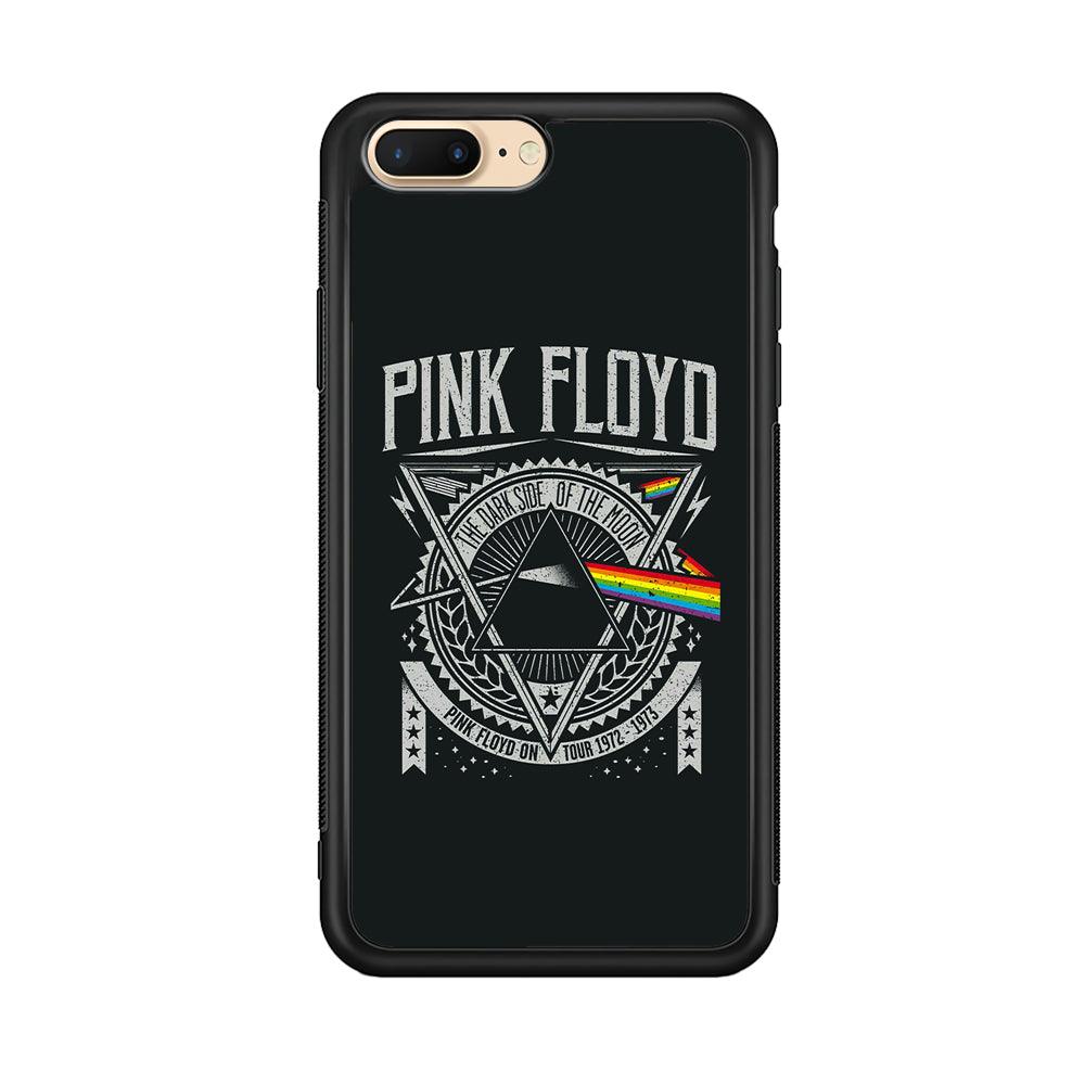 Pink Floyd The Dark Side of The Moon iPhone 7 Plus Case-Rubber Black (2D Case)-Oxvistore