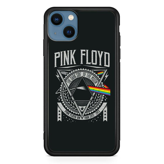 Pink Floyd The Dark Side of The Moon iPhone 14 Plus Case-Rubber Black (2D Case)-Oxvistore