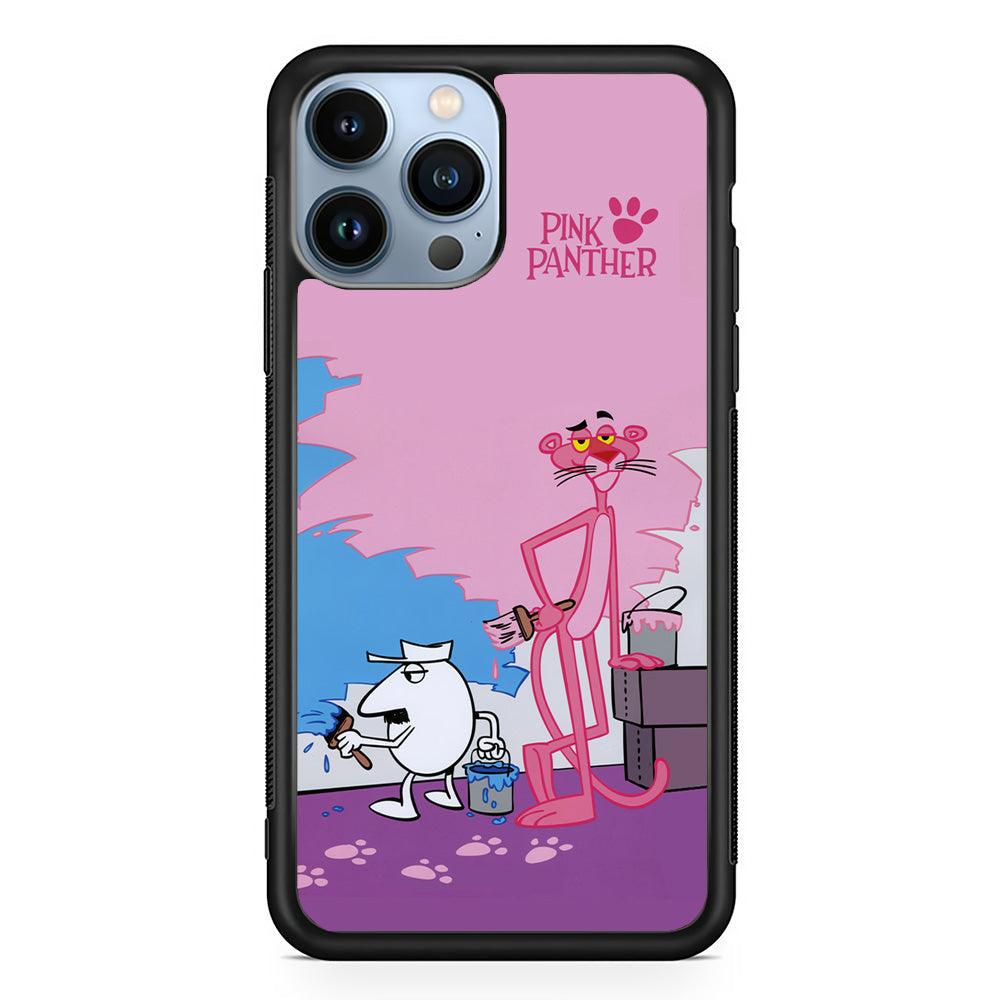 Pink Panther Good Choice of Color iPhone 14 Pro Max Case-Rubber Black (2D Case)-Oxvistore