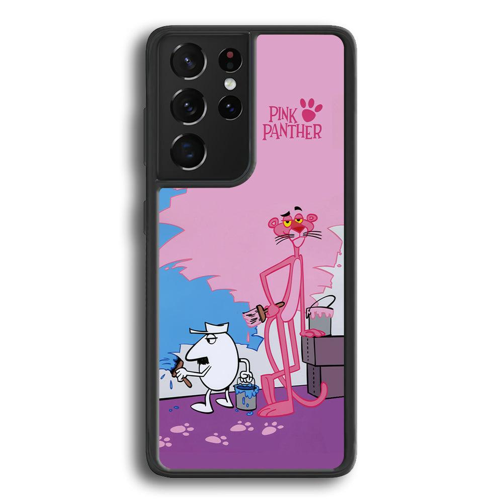 Pink Panther Good Choice of Color Samsung Galaxy S23 Ultra Case-Rubber Black (2D Case)-Oxvistore