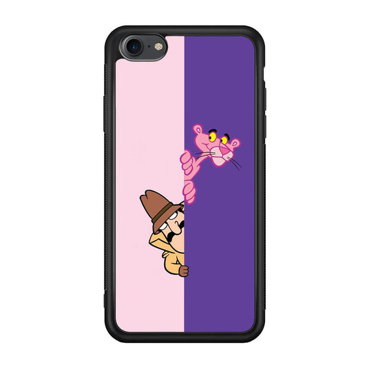 Pink Panther Hide and Seek with Detective iPhone 7 Case-Oxvistore