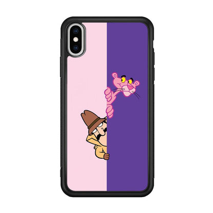 Pink Panther Hide and Seek with Detective iPhone Xs Max Case-Oxvistore