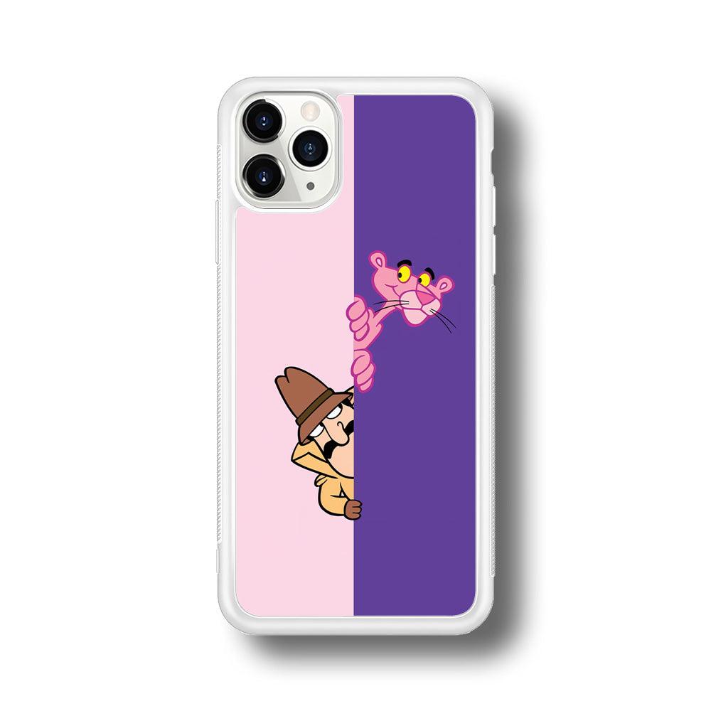 Pink Panther Hide and Seek with Detective iPhone 11 Pro Max Case-Oxvistore