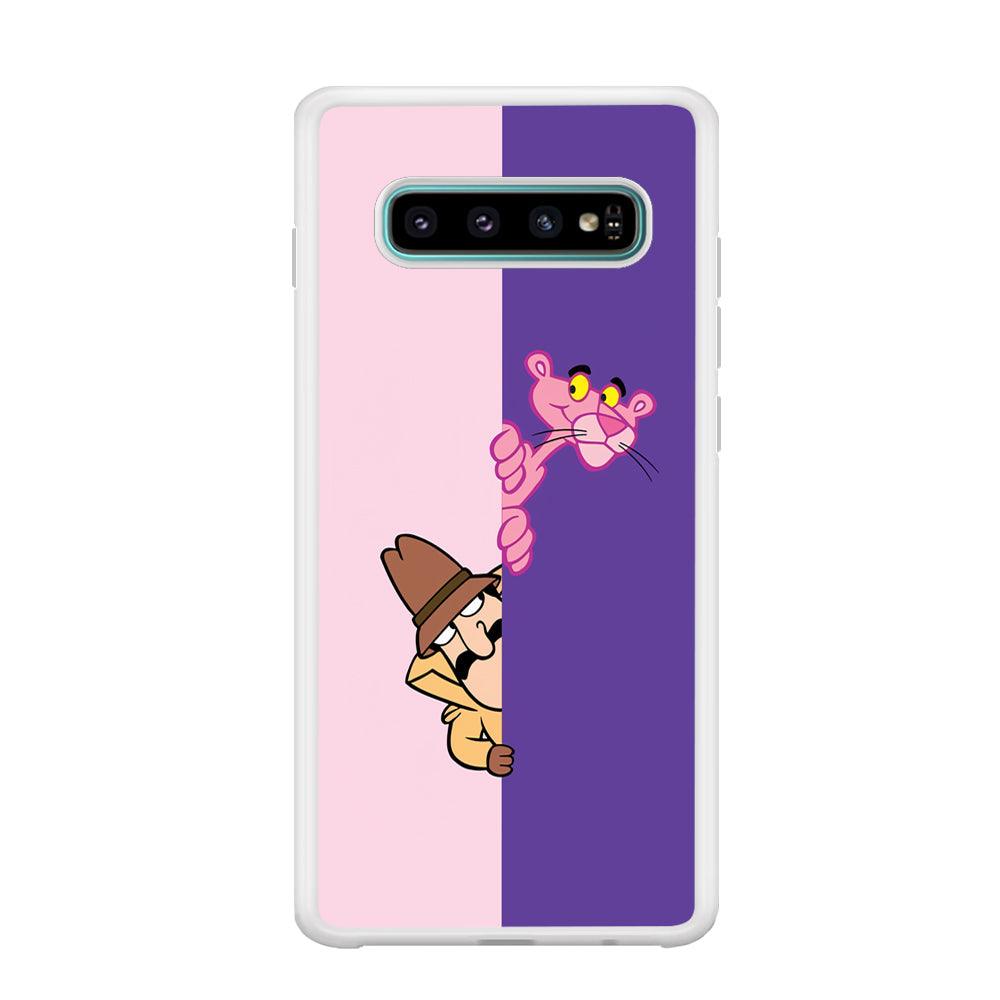 Pink Panther Hide and Seek with Detective Samsung Galaxy S10 Plus Case-Oxvistore