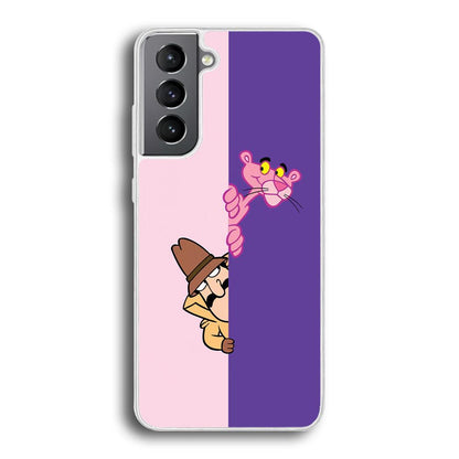 Pink Panther Hide and Seek with Detective Samsung Galaxy S21 Case-Oxvistore