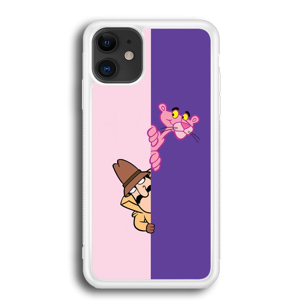 Pink Panther Hide and Seek with Detective iPhone 12 Case-Oxvistore