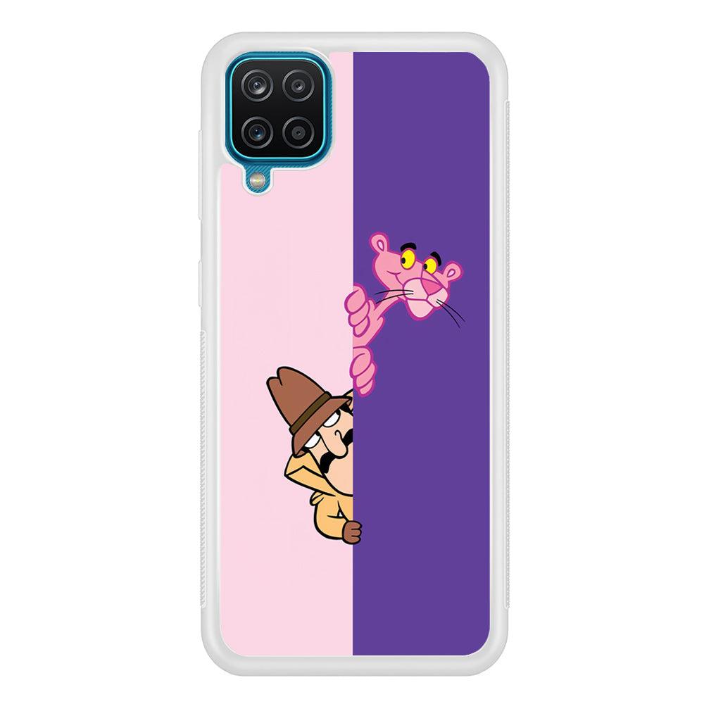 Pink Panther Hide and Seek with Detective Samsung Galaxy A12 Case-Oxvistore