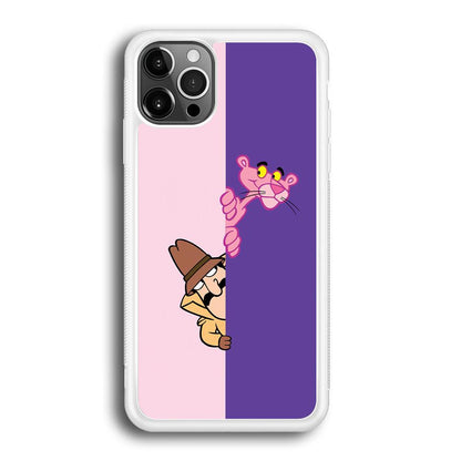 Pink Panther Hide and Seek with Detective iPhone 12 Pro Case-Oxvistore