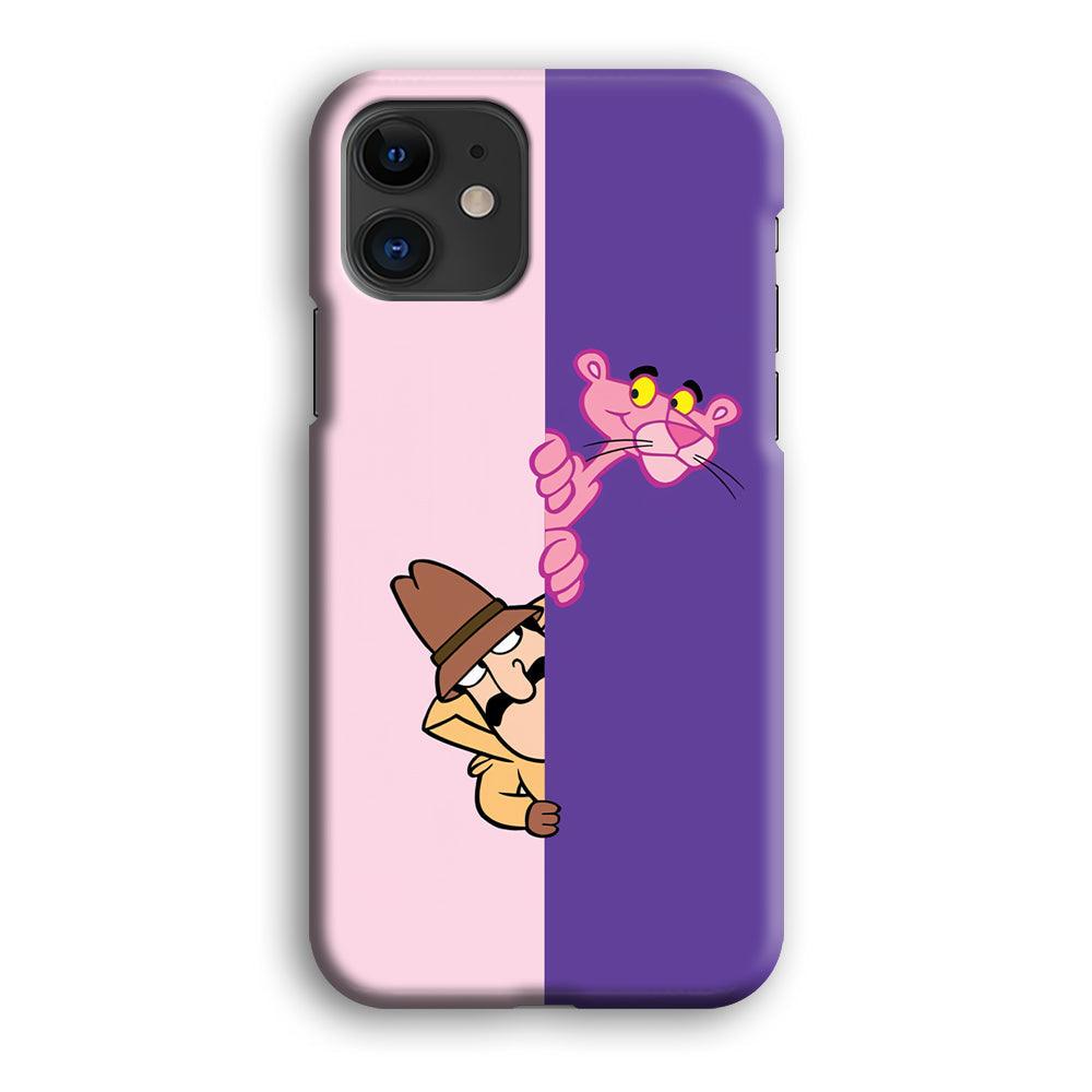 Pink Panther Hide and Seek with Detective iPhone 12 Case-Oxvistore