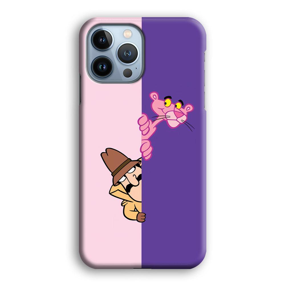 Pink Panther Hide and Seek with Detective iPhone 15 Pro Max Case-Oxvistore