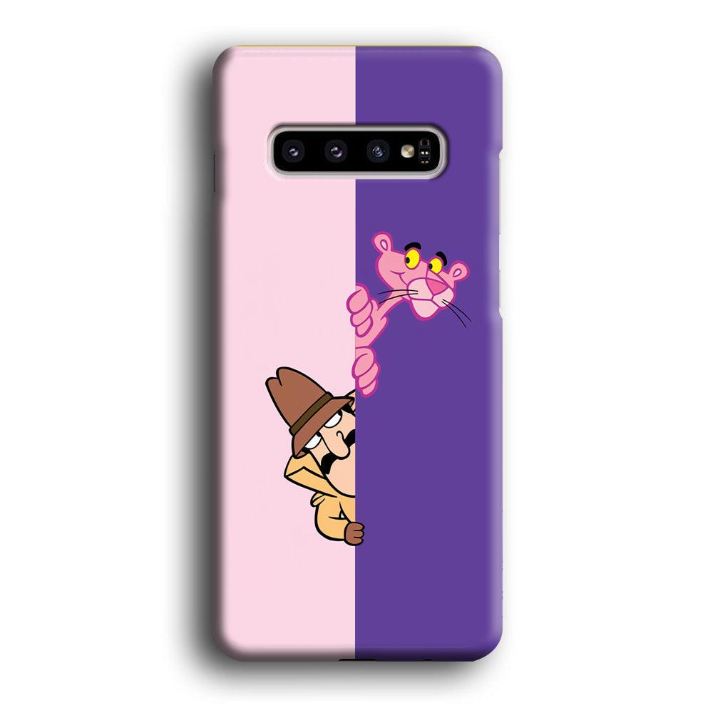 Pink Panther Hide and Seek with Detective Samsung Galaxy S10 Plus Case-Oxvistore