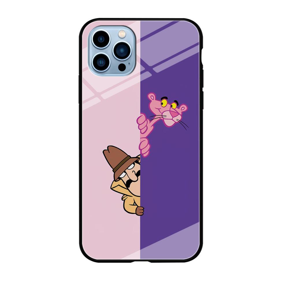 Pink Panther Hide and Seek with Detective iPhone 12 Pro Case-Oxvistore