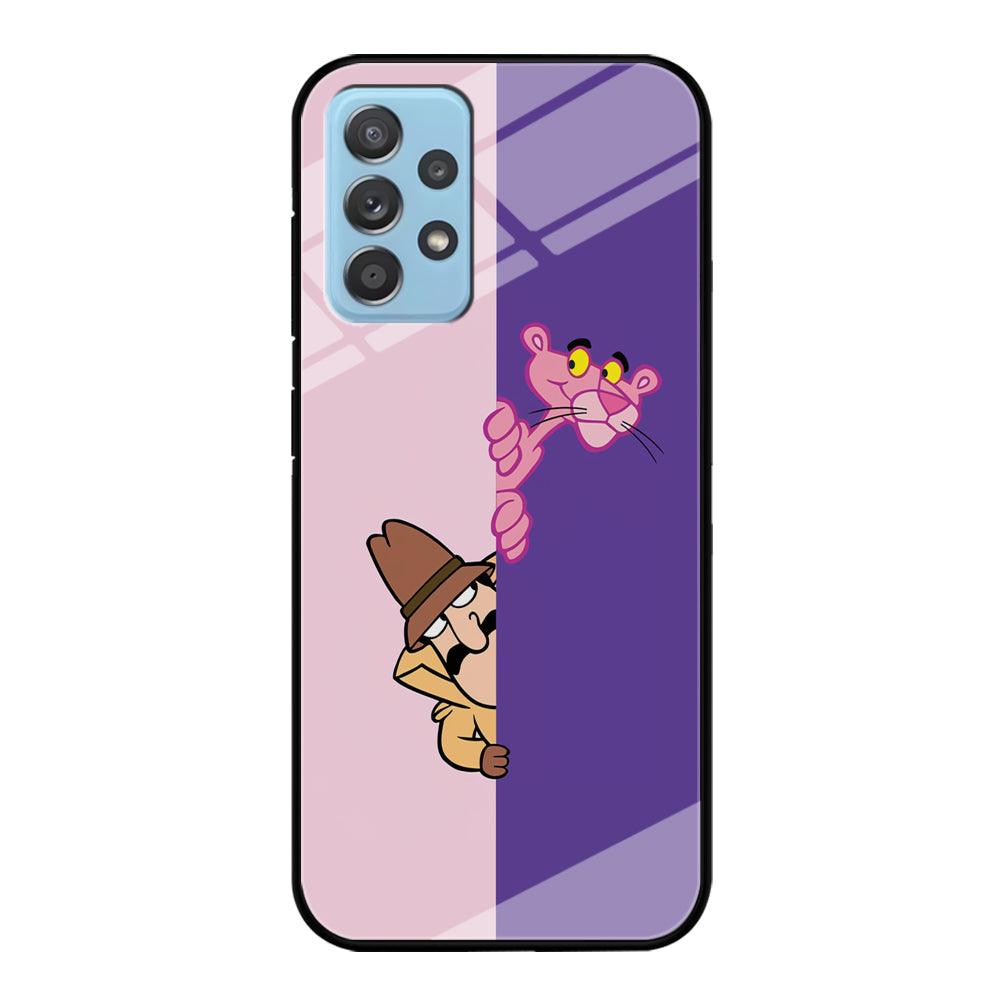 Pink Panther Hide and Seek with Detective Samsung Galaxy A52 Case-Oxvistore