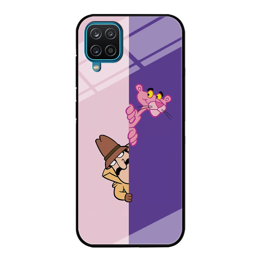 Pink Panther Hide and Seek with Detective Samsung Galaxy A12 Case-Oxvistore