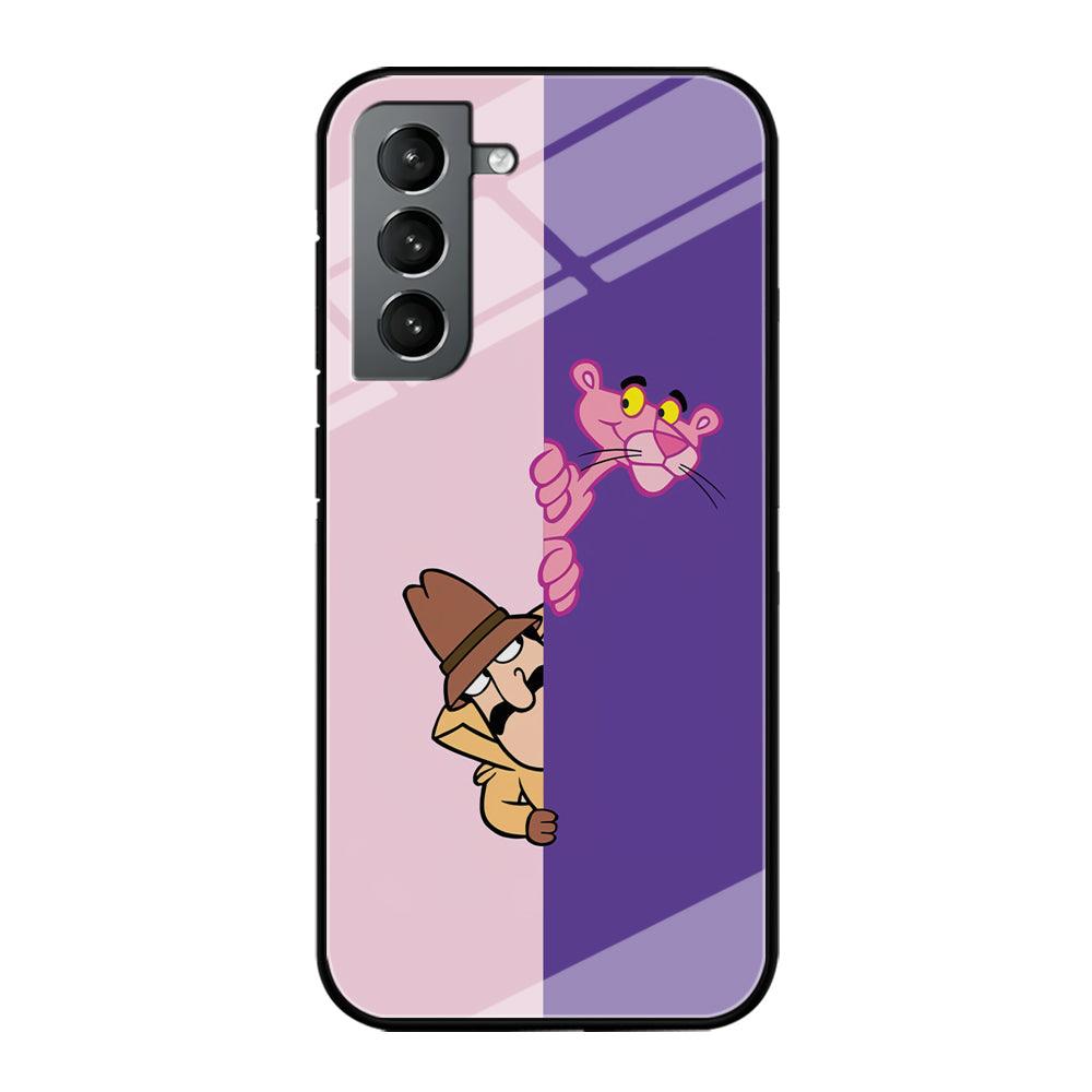 Pink Panther Hide and Seek with Detective Samsung Galaxy S21 Plus Case-Oxvistore