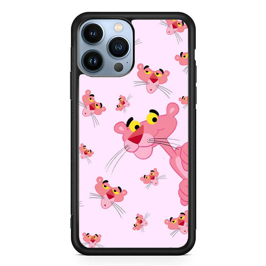 Pink Panther Look at The Situation iPhone 13 Pro Max Case-Rubber Black (2D Case)-Oxvistore