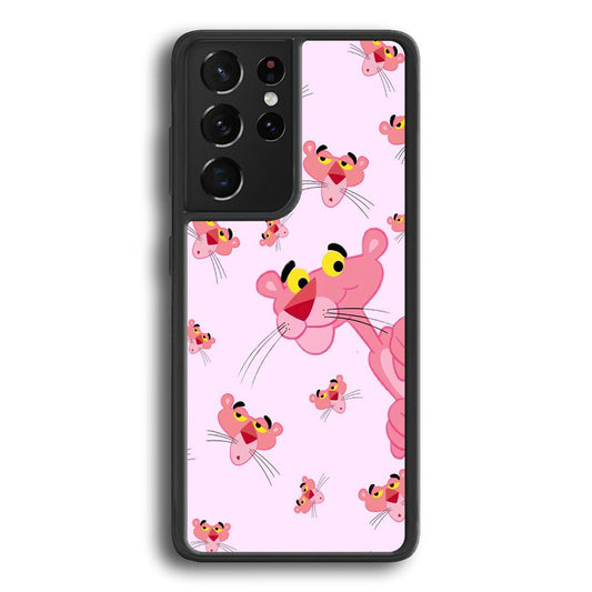 Pink Panther Look at The Situation Samsung Galaxy S22 Ultra Case-Rubber Black (2D Case)-Oxvistore