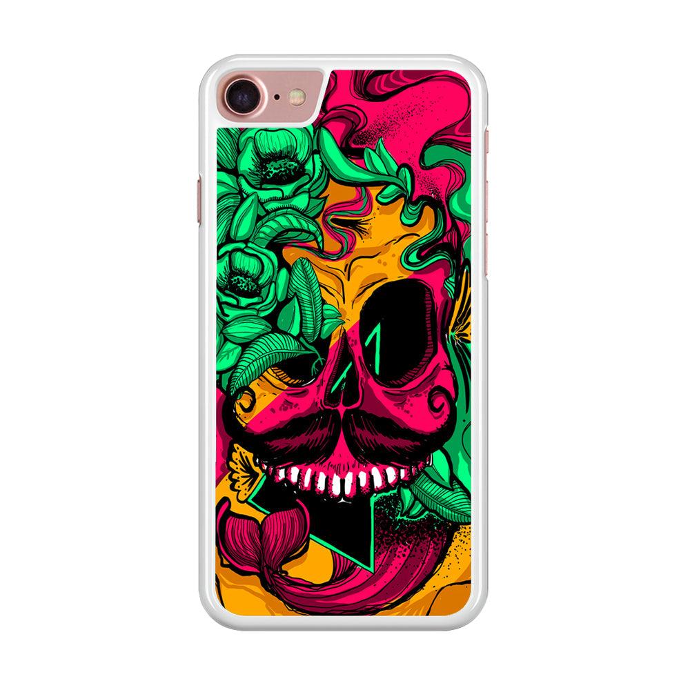 Pirates Skull Artistic Art iPhone 8 Case-Oxvistore